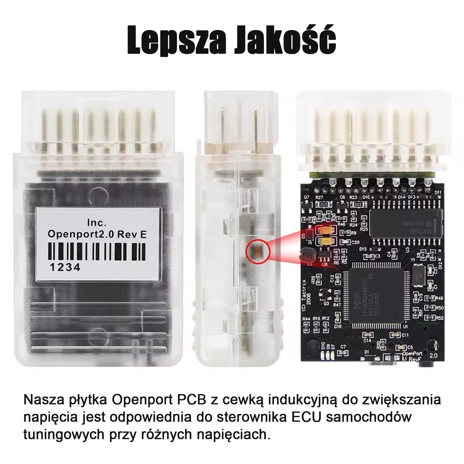 Openport 2.0 ECU Flash Scanner, OBD2 K-CAN kabel diagnostyczny kompatybilny z Jaguar for Land Rover for Toyota for Mitsubishi dla pojazdów Subaru, Work for SDD V163 for Techstream for Tactrix