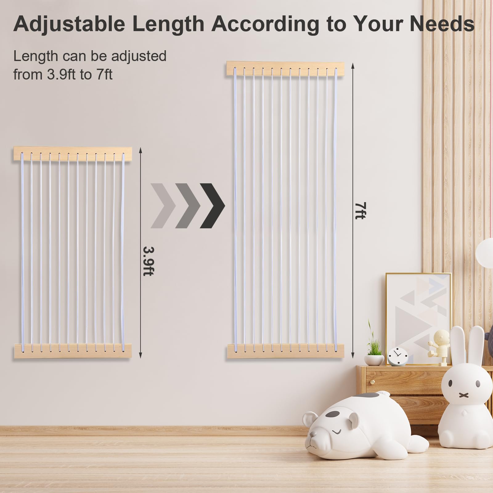 Stuffed Animal Storage Wall, Creative Hanging Kids Stuffed Animal Zoo Organizer Holder,Over Door Large Plush Storage Hammock Net,Wood Plushie Storage for Kids Play Room Bedroom