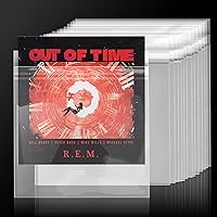 Vista 10 de Facmogu 100 fundas de disco de 7 pulgadas para discos de vinilo, fundas exteriores de grabación para cubiertas de álbum de protección de 45 RPM