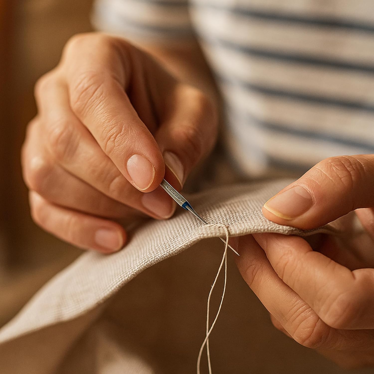 Compatible with SCHMETZ Microtex Sharp Sewing Machine Needles - Quilting & Topstitching Supplies, Size 80/12, 5-Needle Card, Pack of 10 - Image 5