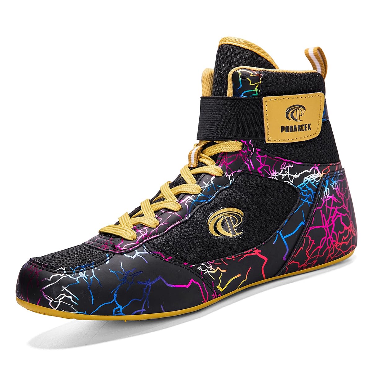 Chaussures de Boxe de Fitness en Lutte pour Femmes, Chaussures de Musculation et de Squat, Baskets légères Montantes pour la Musculation