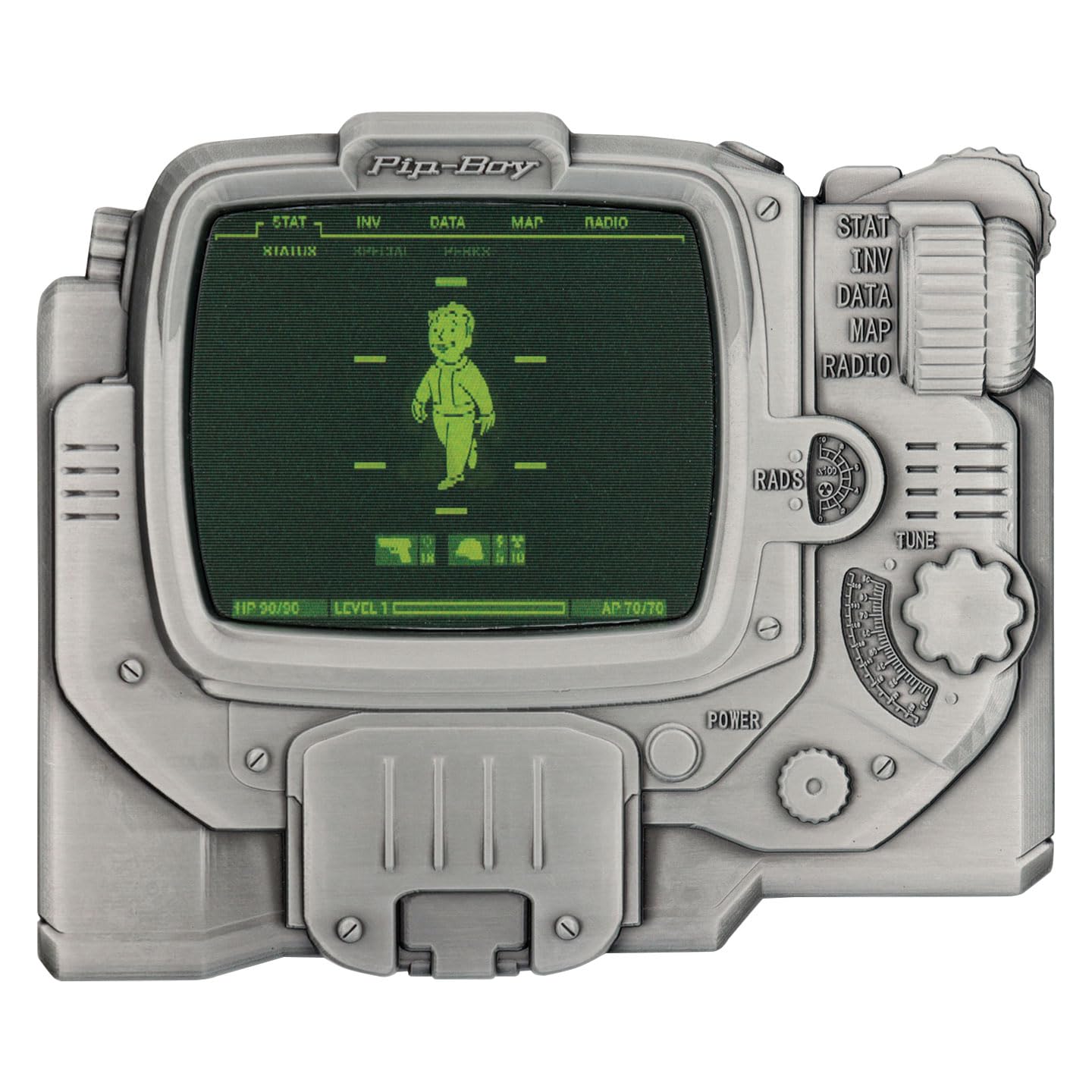 FaNaTtik Fallout Pip-Boy Limitowana edycja soczewkowa sztabka – specjalny numerowany metalowy przedmiot kolekcjonerski Vault-Tec – oficjalnie licencjonowany (5000 na całym świecie)