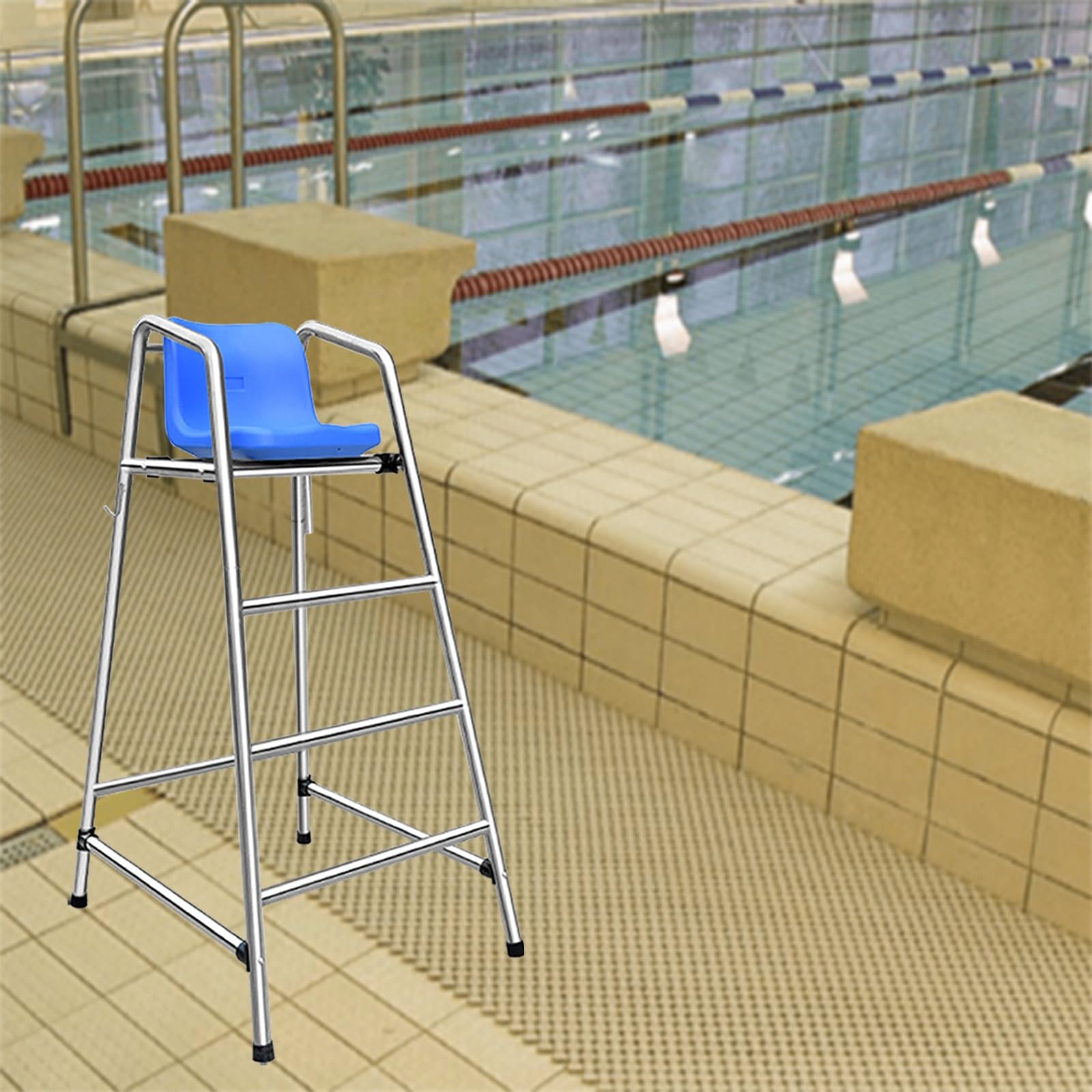 Chaise de sauvetage robuste pour piscines, parcs aquatiques et lacs, terrasse et siège de patio durable pour arbitres sportifs et surveillance de la sécurité