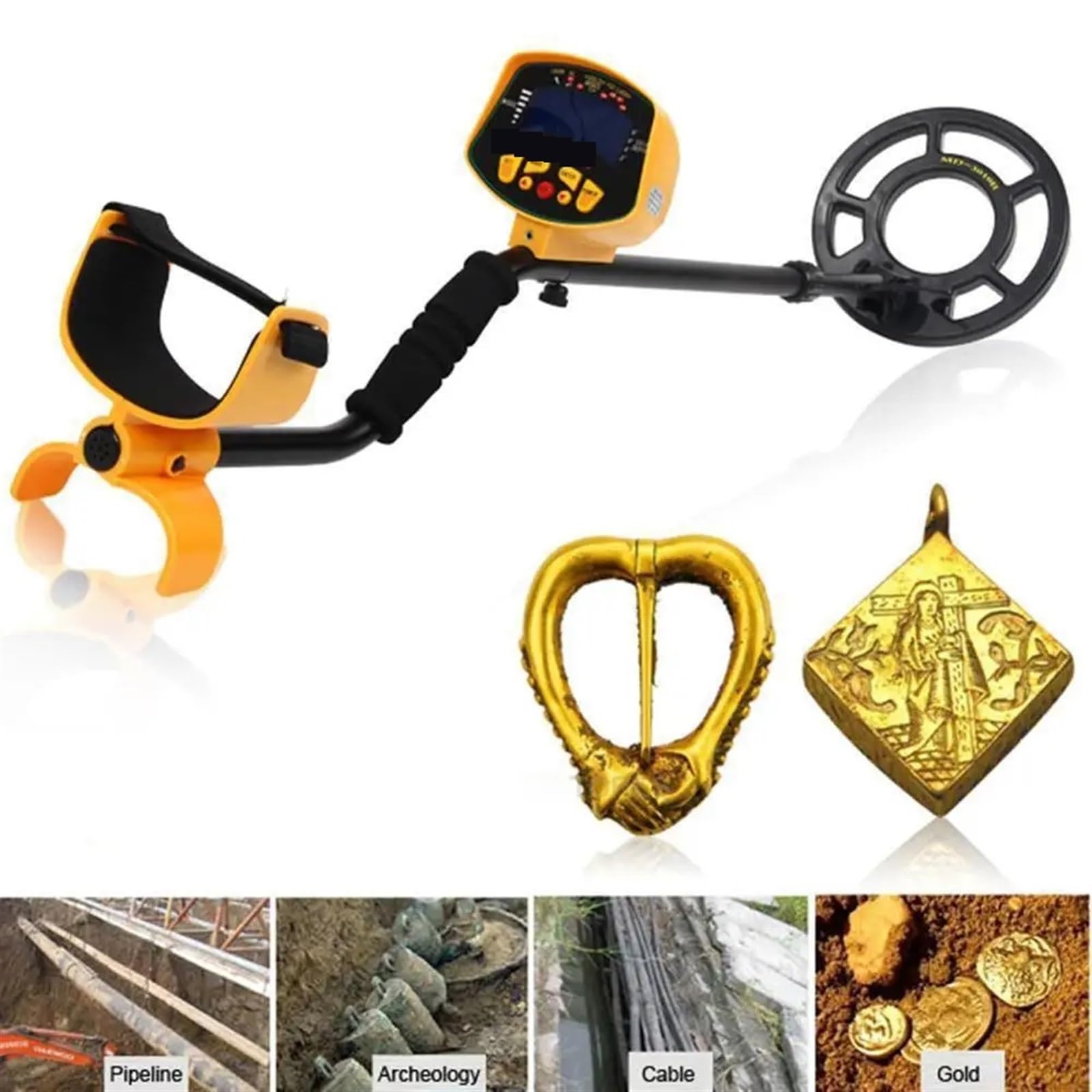 Outdoor Smart Unterirdischen Metall Detektor Gold Digger Schatz Hunter Tracker Sicherheit LCD Display zur Goldsuche