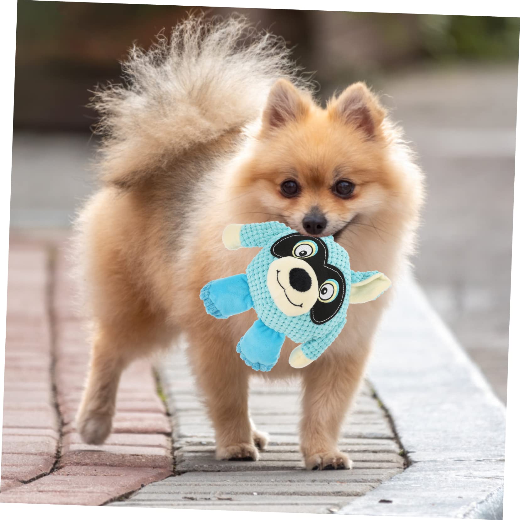Sosoport 2piezas Juguete De Peluche para Perros Juguete Interactivo Sonido para Mascotas para Jugar Casa Aire Estimula La Salud Vínculo Tu Mascota