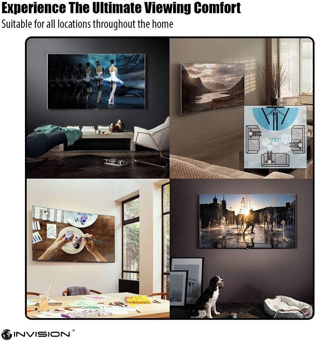Uchwyt na telewizor, solidne uchwyty do telewizora, uniwersalny 45 kg, uchwyt ścienny do telewizora, stały płaski panel stojak na telewizor rama do telewizora plazmowego HDTV LCD LED monitora 26-55