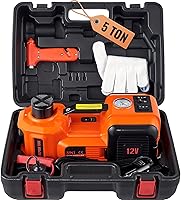 Vista 1 de VEVOR - Gato eléctrico para coche de 5 toneladas/11023 LBS, gato hidráulico con bomba inflable integrada y luz LED