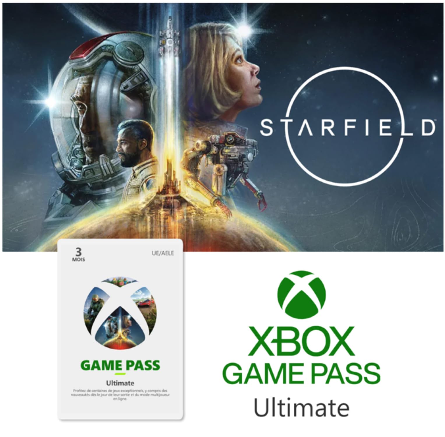 Abonnement Xbox Game Pass Ultimate | 3 Mois | Starfield est inclus dans l'abonnement Standard | Xbox & Win 10 PC - Code jeu à télécharger