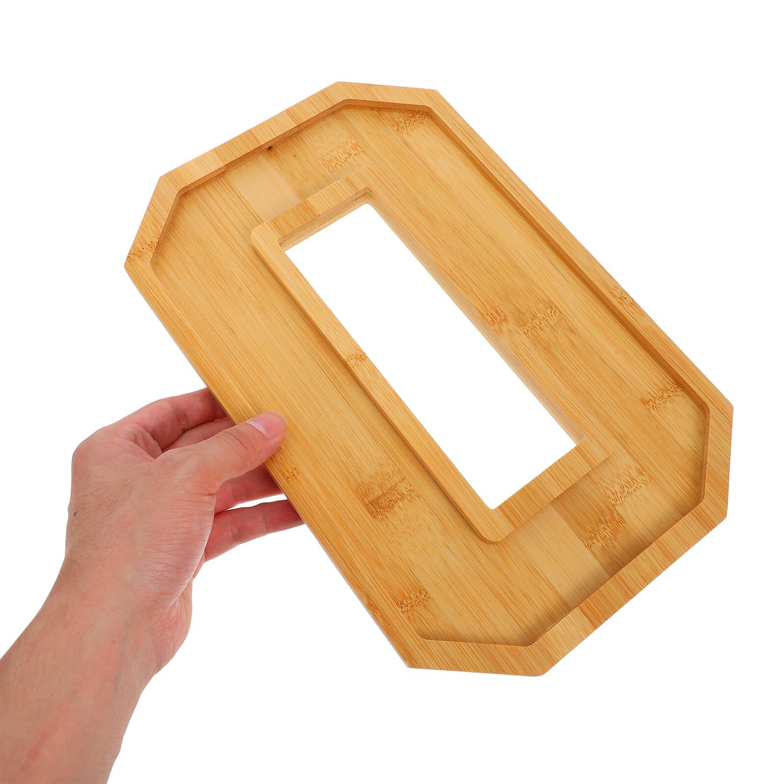 Uonlytech Plateau de Service en Bois Numéroté 60 Set de 2 Pièces 6 et 0 Plateau à Charcuterie et Fruits Multifonction pour Apéritif la Cuisine et Fête d'anniversaire Solide et Portable