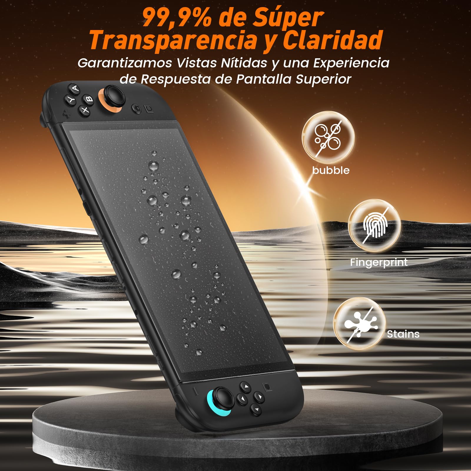 daydayup 4 piezas Protector de Pantalla Compatible con Nintendo Switch 2 con [Marco de alineación] .Cristal Templado Antiarañazos para Switch 2, Película Protectora para Switch 2 (7.9")
