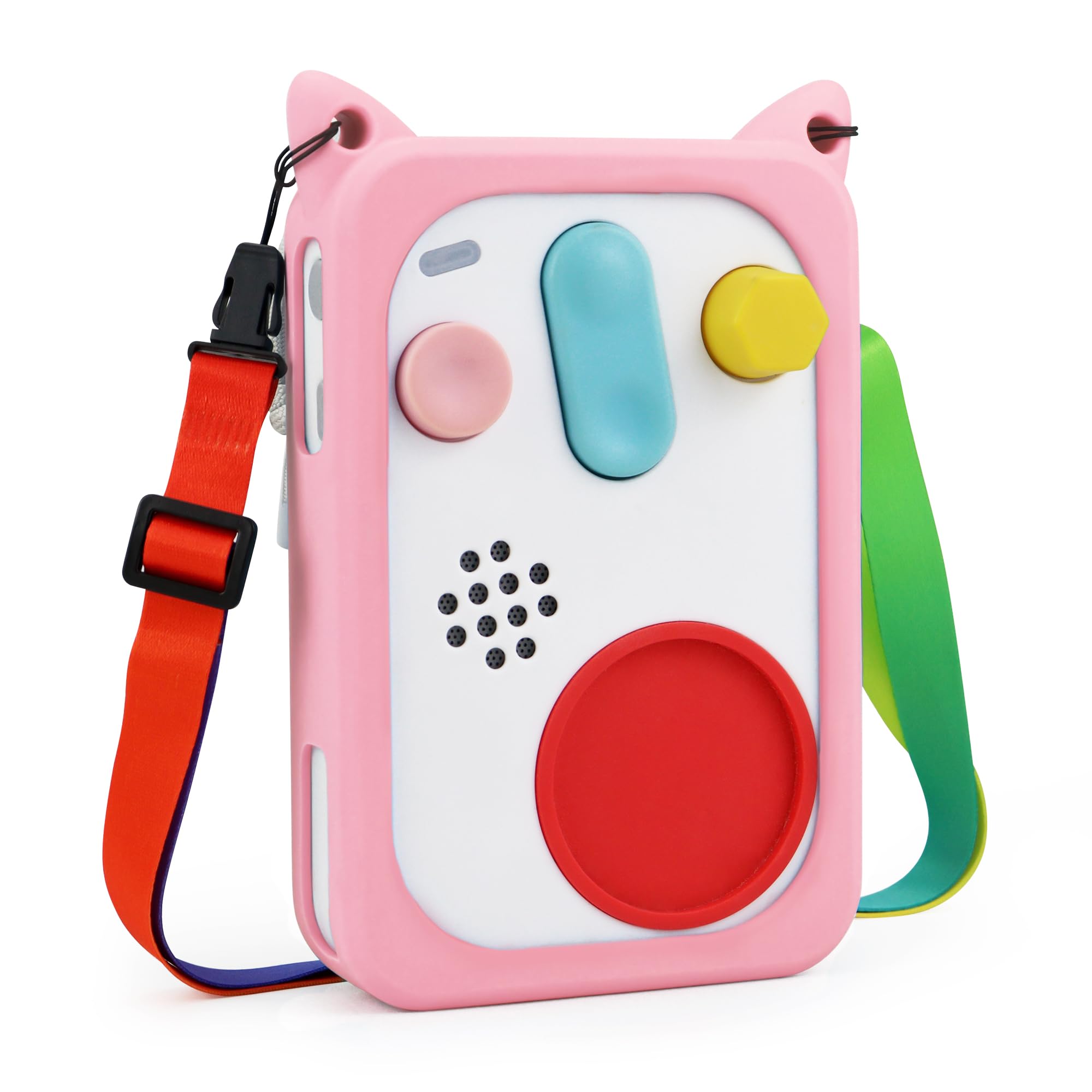 Custodia Protettiva per FABA+ Raccontastorie, Rosa | In Silicone, Cordino