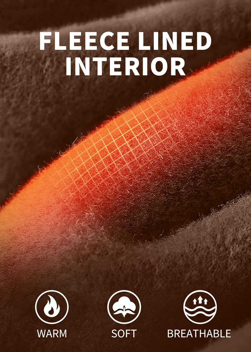 Ewedoos Fleece Lined Pants Women Thermal Yoga Pants with Pockets High Waist Warm Pants Winter Flare Leggings for Women - Image 3