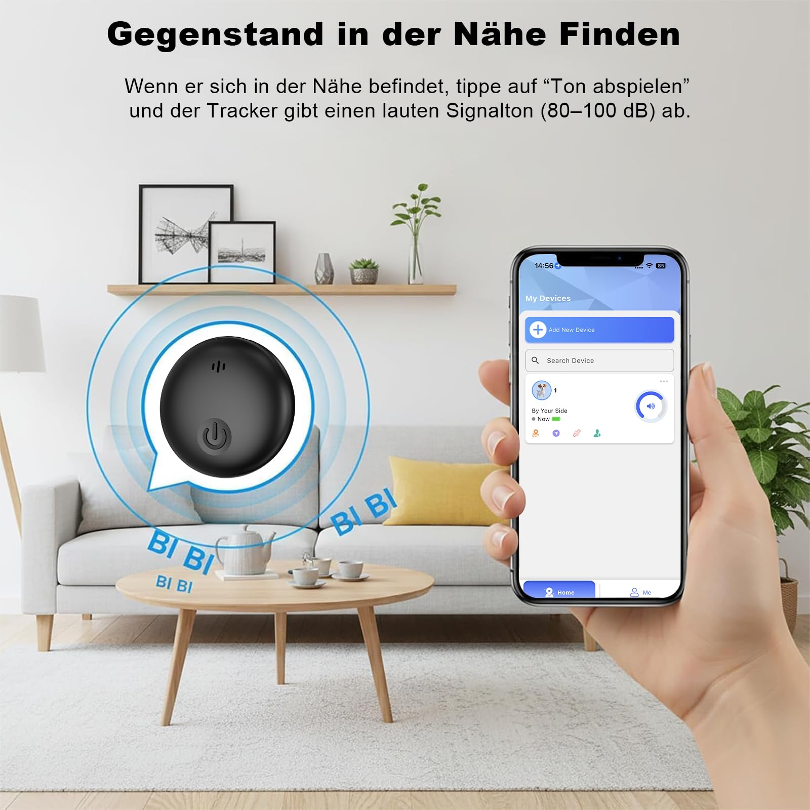 GPS Tracker Auto Kompatibel mit iOS & Android, Magnetischer GPS Tracker Auto Ohne ABO, 2026 Neues Globale Abdeckung Wiedergabe der Fahrzeugtrajektorie, IP68 Wasserdicht für Autos,Motorräder,Fahrrad