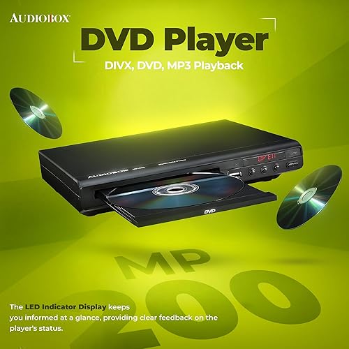 Miniatura 2 de Reproductor de DVD MP-200: DIVX, DVD, reproducción de MP3, soporte multiformato, salida HDMI, control remoto incluido!