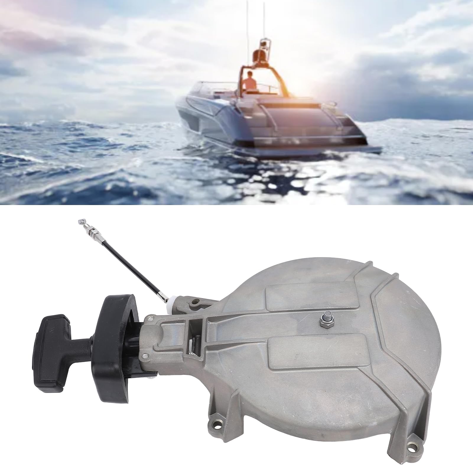 Avviatore a strappo di ricambio per motori fuoribordo a 2 tempi da 4 CV e 5 CV, modello 6E7 15710, accessori per motori nautici.
