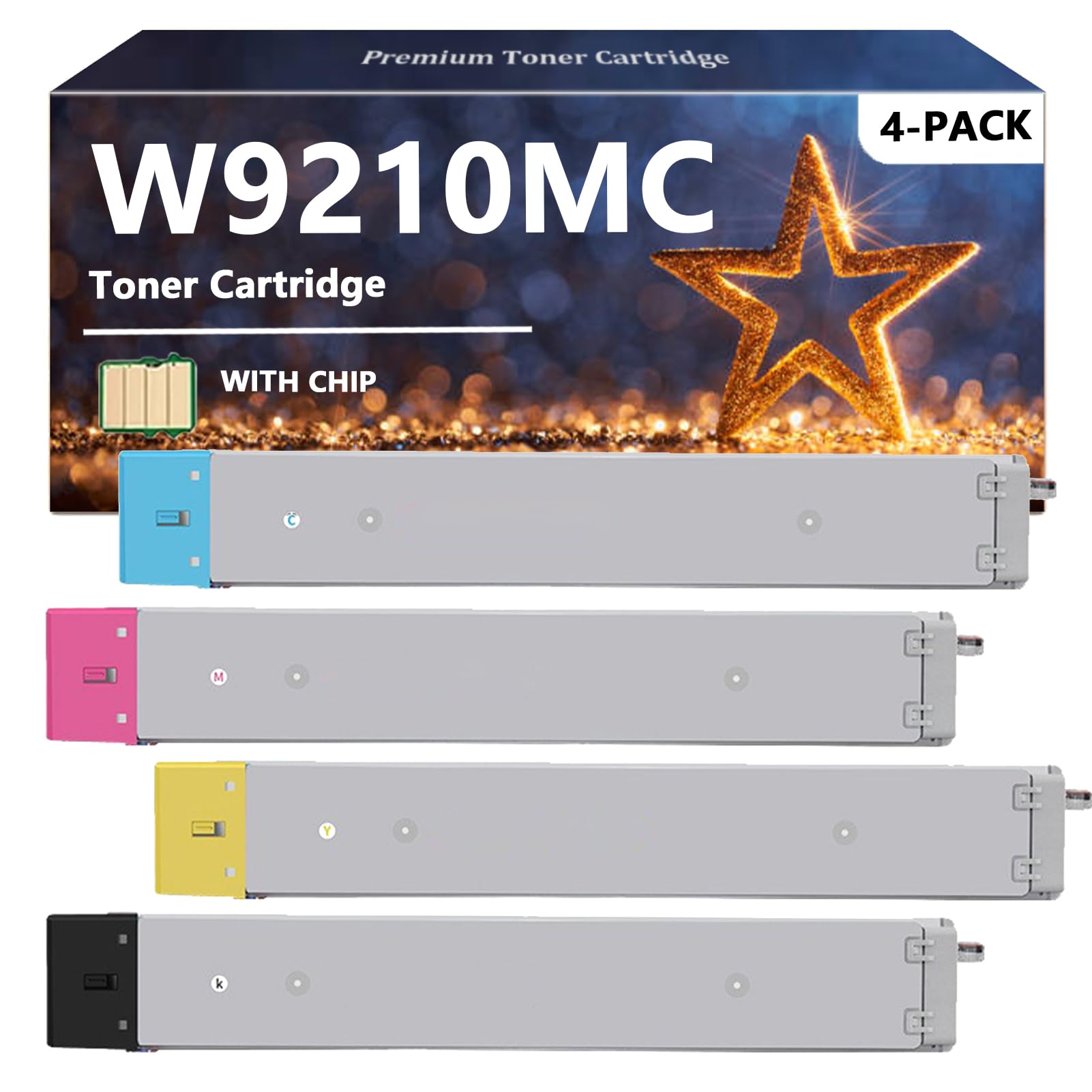 AZNITH W9210MC W9211MC W9212MC W9213MC Toner Cartridges Compatible for HP, Quality Toner for HP Color Managed MFP E78323dn E78325dn E78330dn Printers, 1 Set