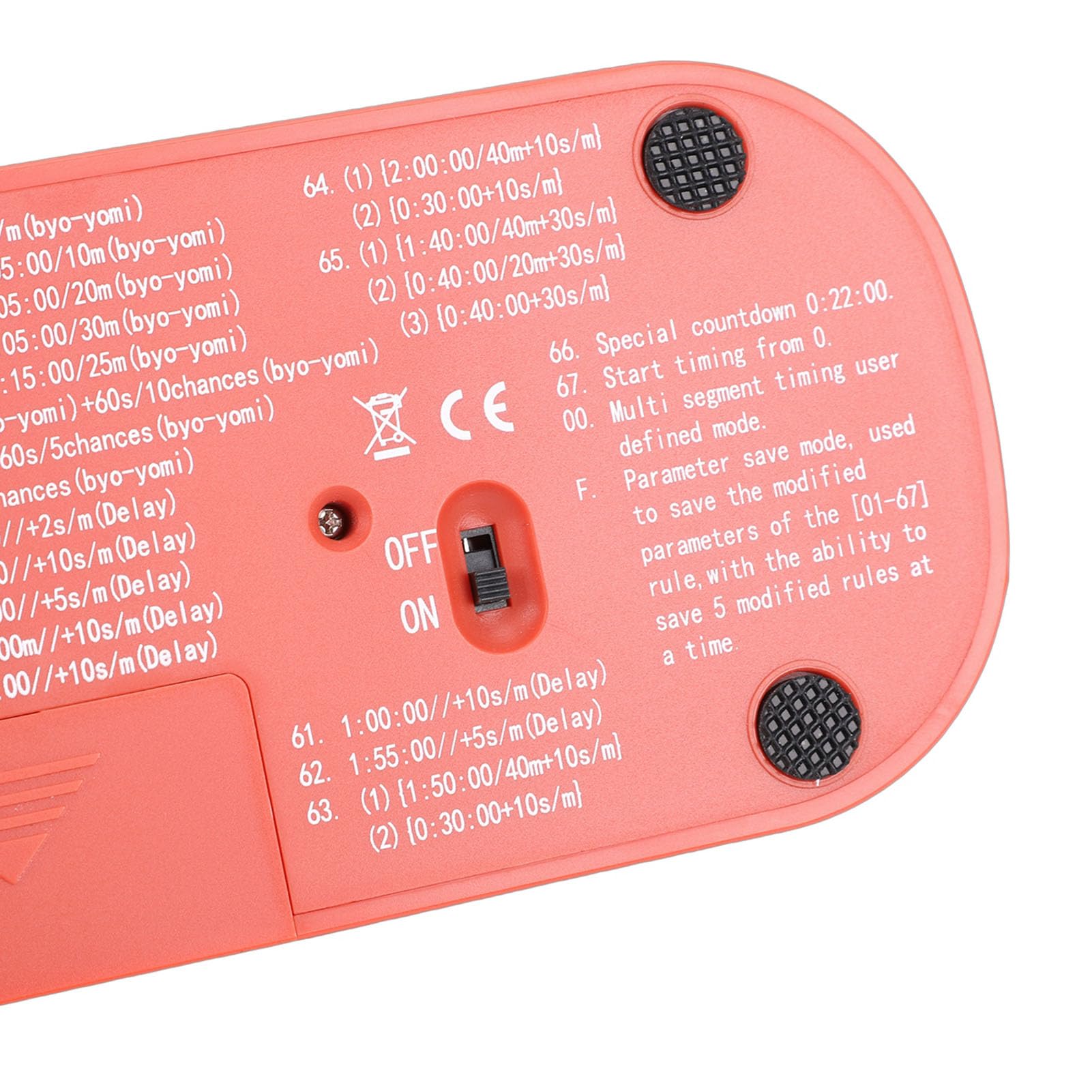 EMUKOEP Orologio da Scacchi con Display HD, Timer per Scacchi Internazionali, Cinesi, Portatile Ed Elegante, a Prova di Impatto (Rossa)