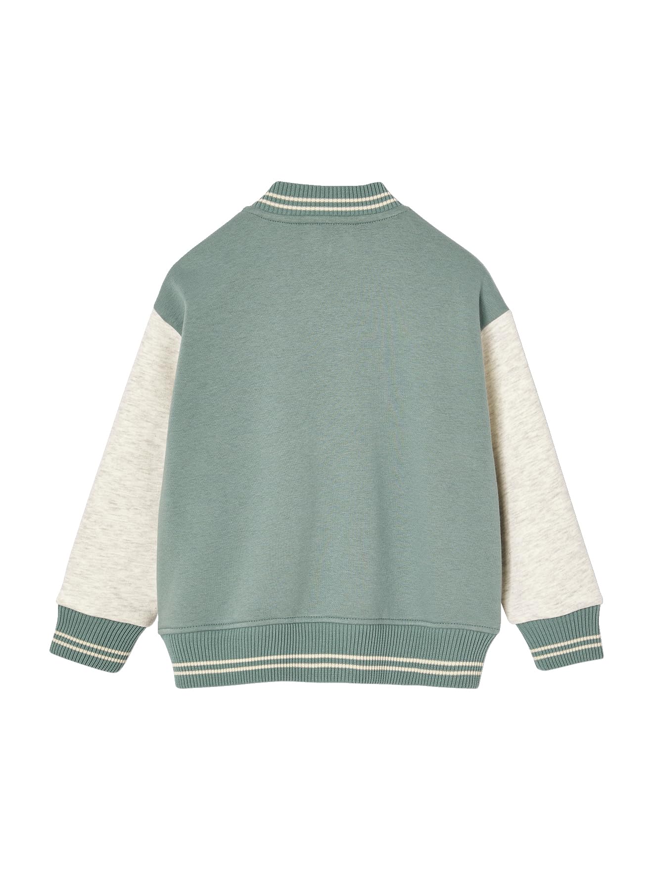 Vertbaudet College-Sweatjacke mit Aufnäher Jungen