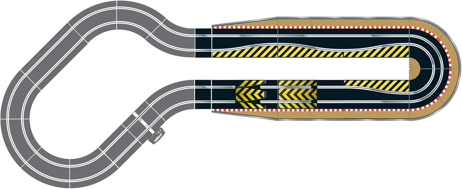 Scalextric C8514 Track Extension Pack Ultimate 1x Leap (Ramp Up and Ramp Down) Straight 2 Hairpin Curves 2x 1/4 Straight 4 Side Swipes