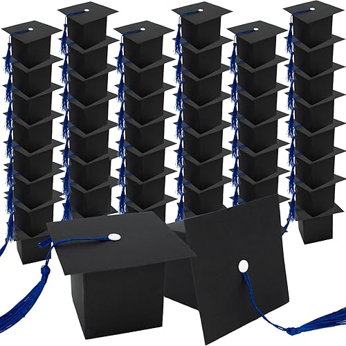 50 cajas de dulces de graduación, cajas de regalo de graduación, regalos de fiesta de graduación para la clase de 2023 decoración de fiesta de