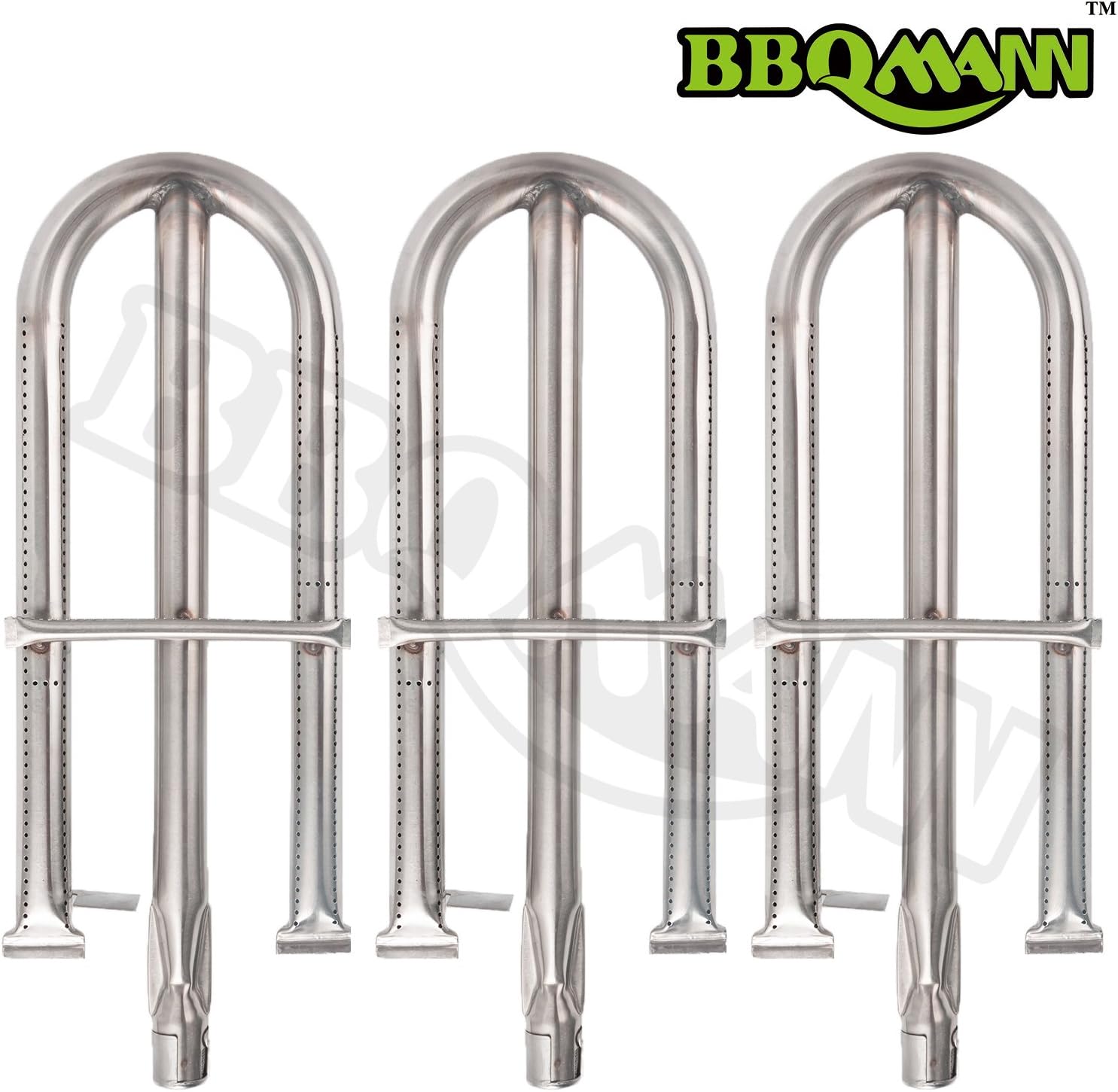 BBQMANN BA191(3-Pack) Perfect Flame 3019l, Perfect Flame 3019lng Gas Grill Models Stainless Steel Burner Replacement (17 7/16" x 6 1/8")