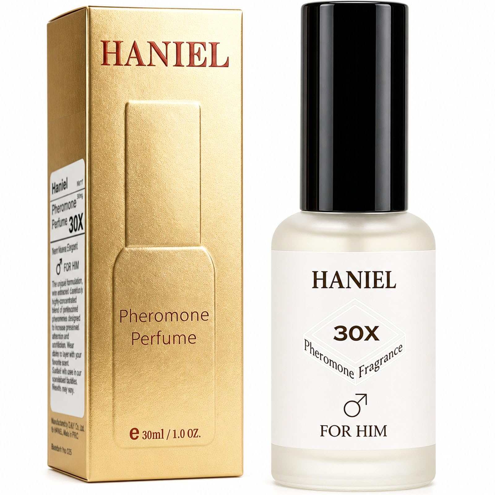 Haniel Pheromone Cologne for Men, Personal Vibe Daily Fragrance, 1 Fl Oz