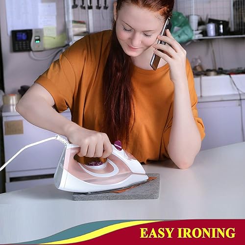 Miniatura 4 de SAVINA Tapete de prensado de lana de 9 x 9 pulgadas, almohadilla de planchado acolchada, lleva tu acolchado u otras manualidades textiles al