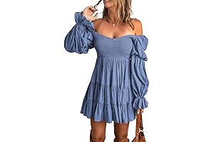 Elegant Off-Shoulder Country Mini Dress