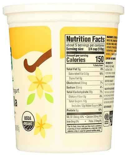 Miniatura 2 de 365 by Whole Foods Market, Yogur orgánico de leche entera de vainilla, 32 oz