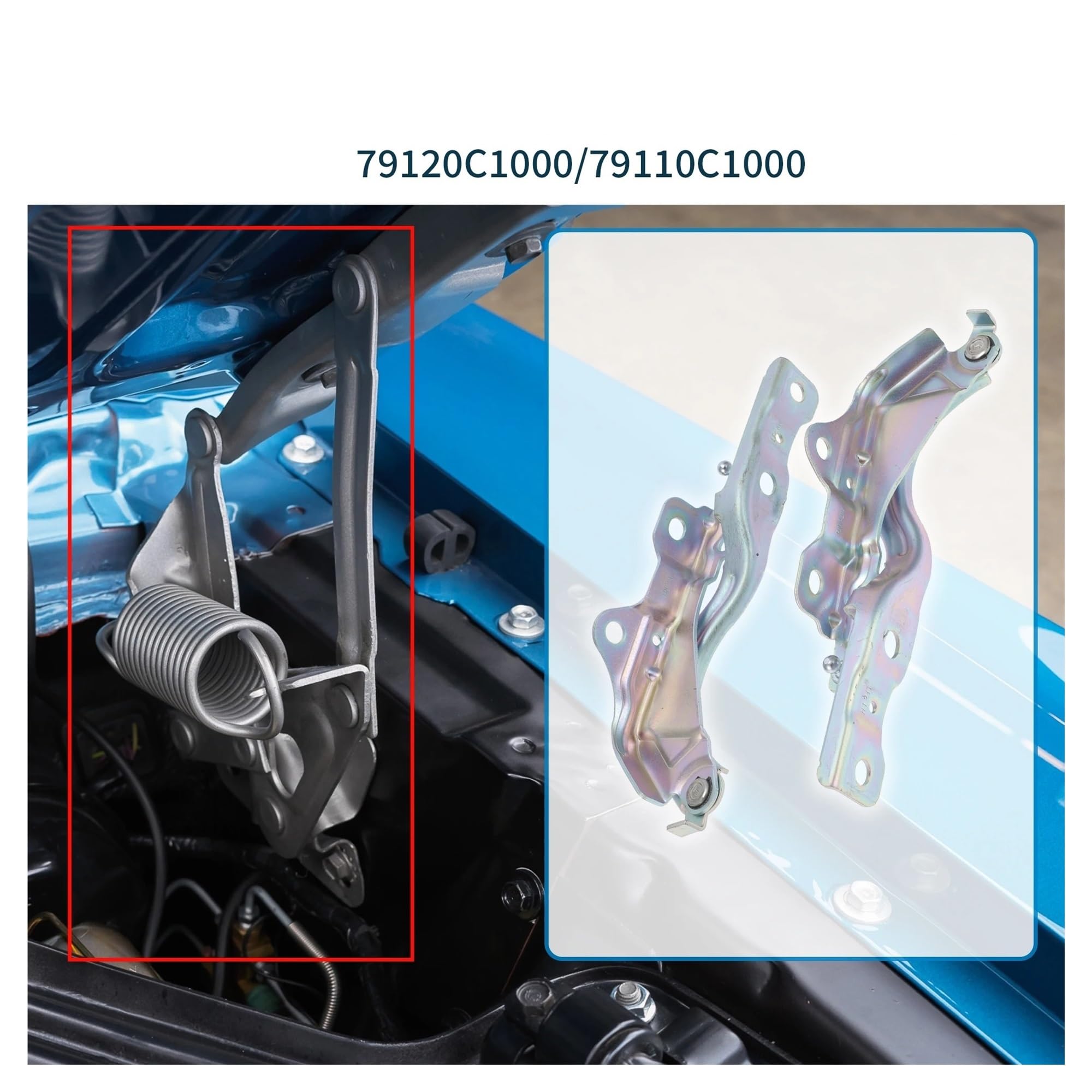 Cerniera Cofano Per Hyundai Per Sonata 2015-2019 79120C1000 Coppia Staffa Cofano Anteriore