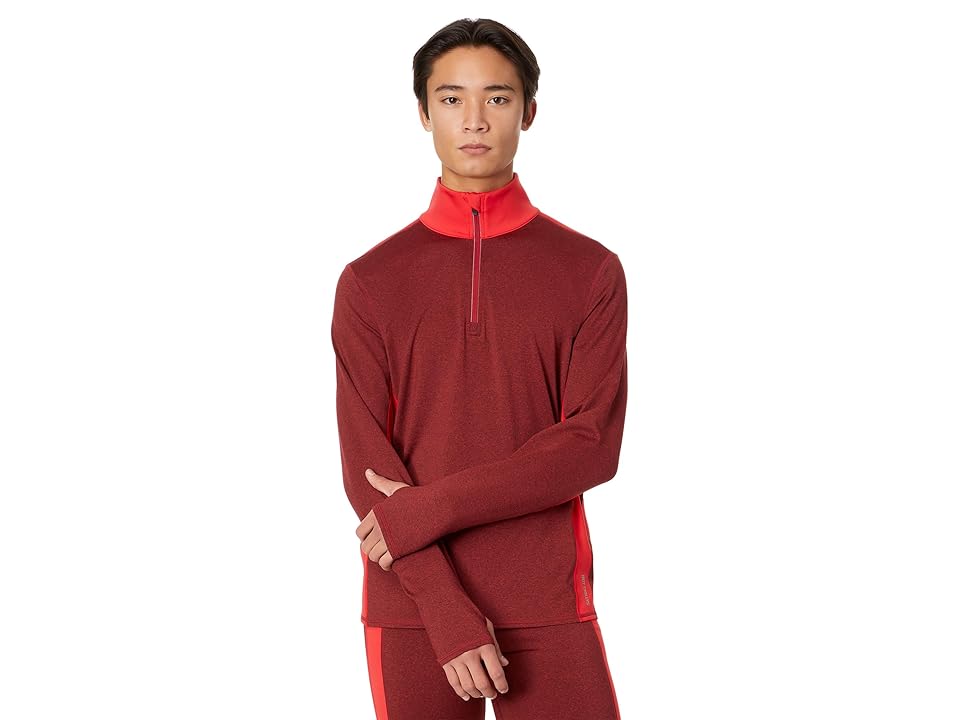 Hot Chillys Micro Elite Chamois Color-Block Zip-T (Modern/Granite) Men's Clothing INTERNATIONAL SHIPPING