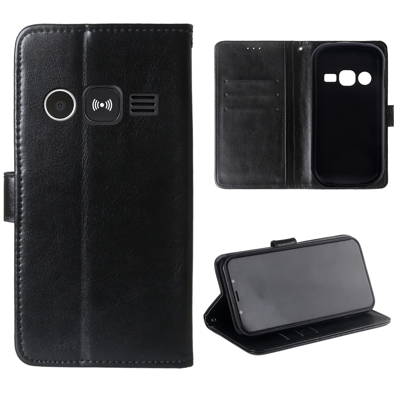 Coque Portefeuille En Cuir PU Pour Oukitel G3 6 - Housse Flip Rétro, Protection Complète - Couleur Jaune