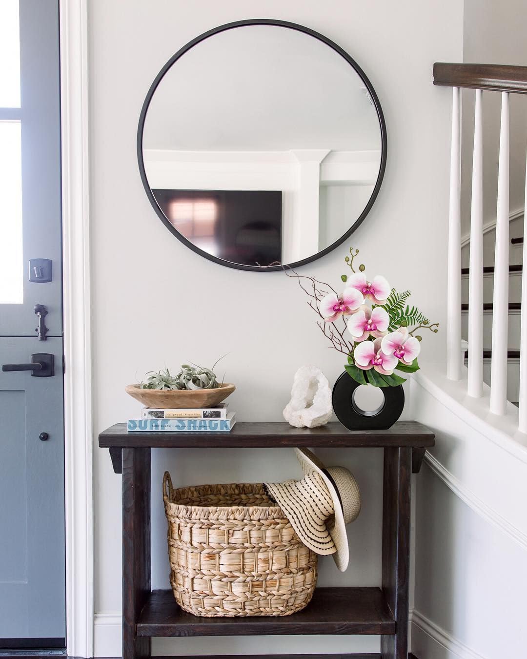 Briful Pink Orchid Fake Flowers with Vase, 16.1'' Artificial Orchid Silk Flowers Faux Orchid Arrangement for Home Office Dining Room Table Centerpiece Modern Decoration - Image 3