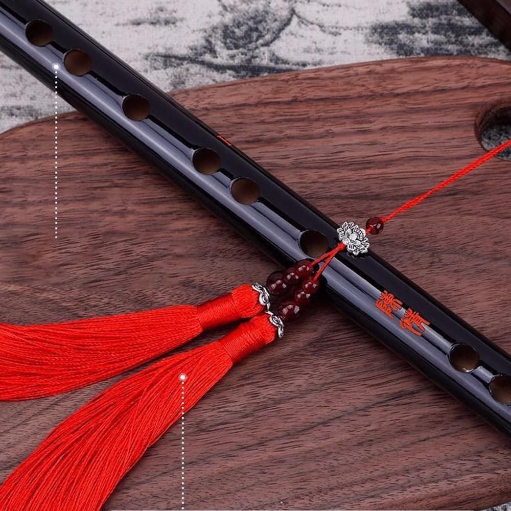 Wei Wuxian Flûte en bambou de style ancien pour cosplay Chen Qing pour débutant (flûte, 50 cm)
