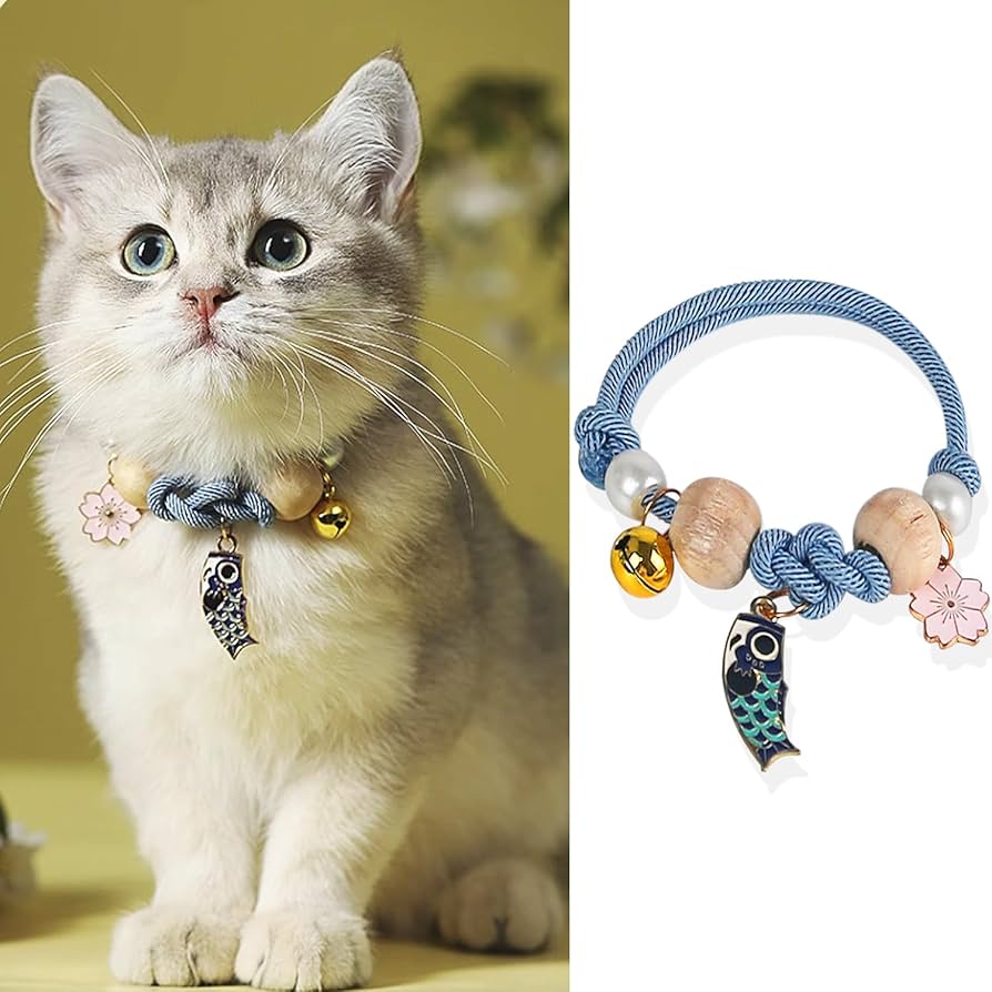 Amazon | GlamPurr 猫首輪 おしゃれ 猫用 ねこくびわ 白檀が付き