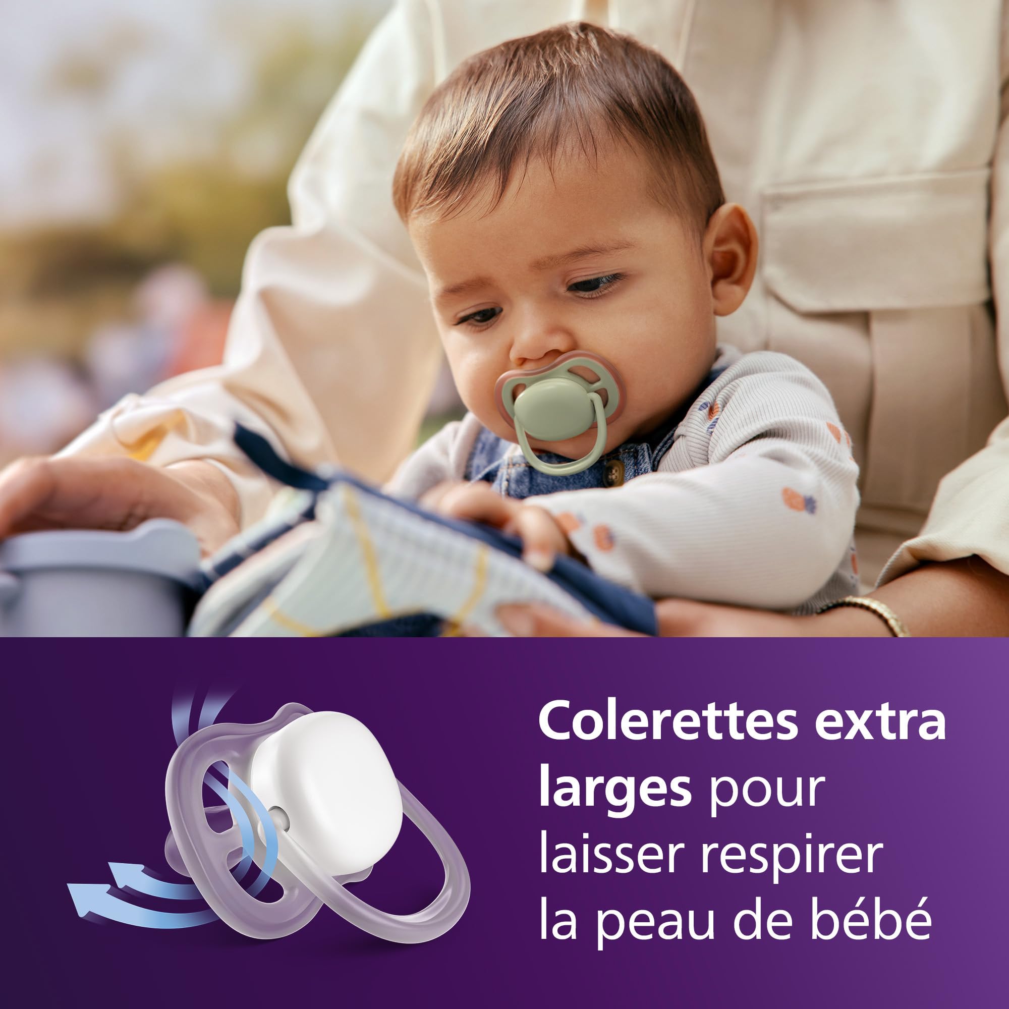 Image secondaire de Philips Avent Sucettes Ultra Air - Tétines Orthodontiques en Silicone pour Bébés 6-18 Mois