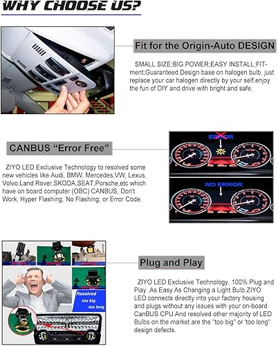 Miniatura 5 de ZIYO - Kit de luces LED para interiores ZPL5181 para Mercedes Benz CLS Clase W218 2010-2018, 6000K bombillas de cúpula blanca, paquete de accesorios