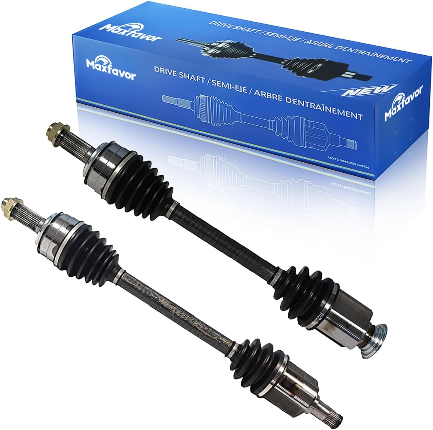 Maxfavor CV Axle Front fit for Honda Accord 2012 2011 2010 2009 2008 FWD, EX EX-L Coupe Sedan, 3.5L CV Joint Axle Shaft Assembly Front Driver Passenger Side