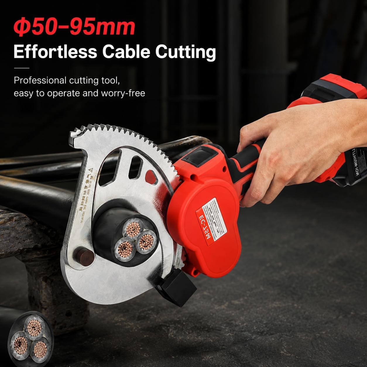 Coupe-câble hydraulique sans fil 95 mm EC-50M avec affichage LED (EC-5OM)