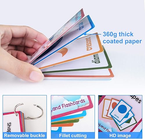 Miniatura 4 de 13 unids/set formas regalos niños tarjetas flash inglés tarjeta de bolsillo educativo aprendizaje bebé juguetes para niños pre-jardín de infantes