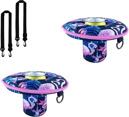Bexbchh Soporte flotante para bebidas de neopreno para piscina, posavasos flotantes, portavasos de piscina para bebidas, flotadores para bebidas de