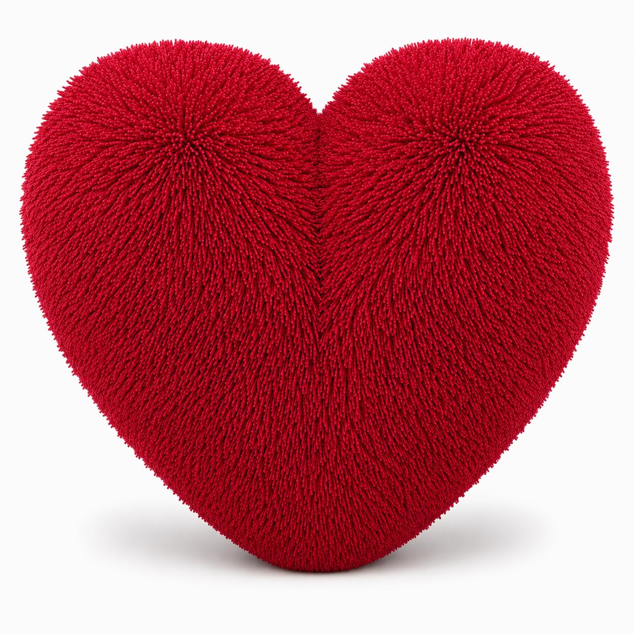 Nightzone Red Teddy Cuddles Heart Shape 3D Fleece Filled Cushion Soft Comfortable Warm & Cozy Home Decor Size 38Cm 100% Polyester Teddy Heart (Red)