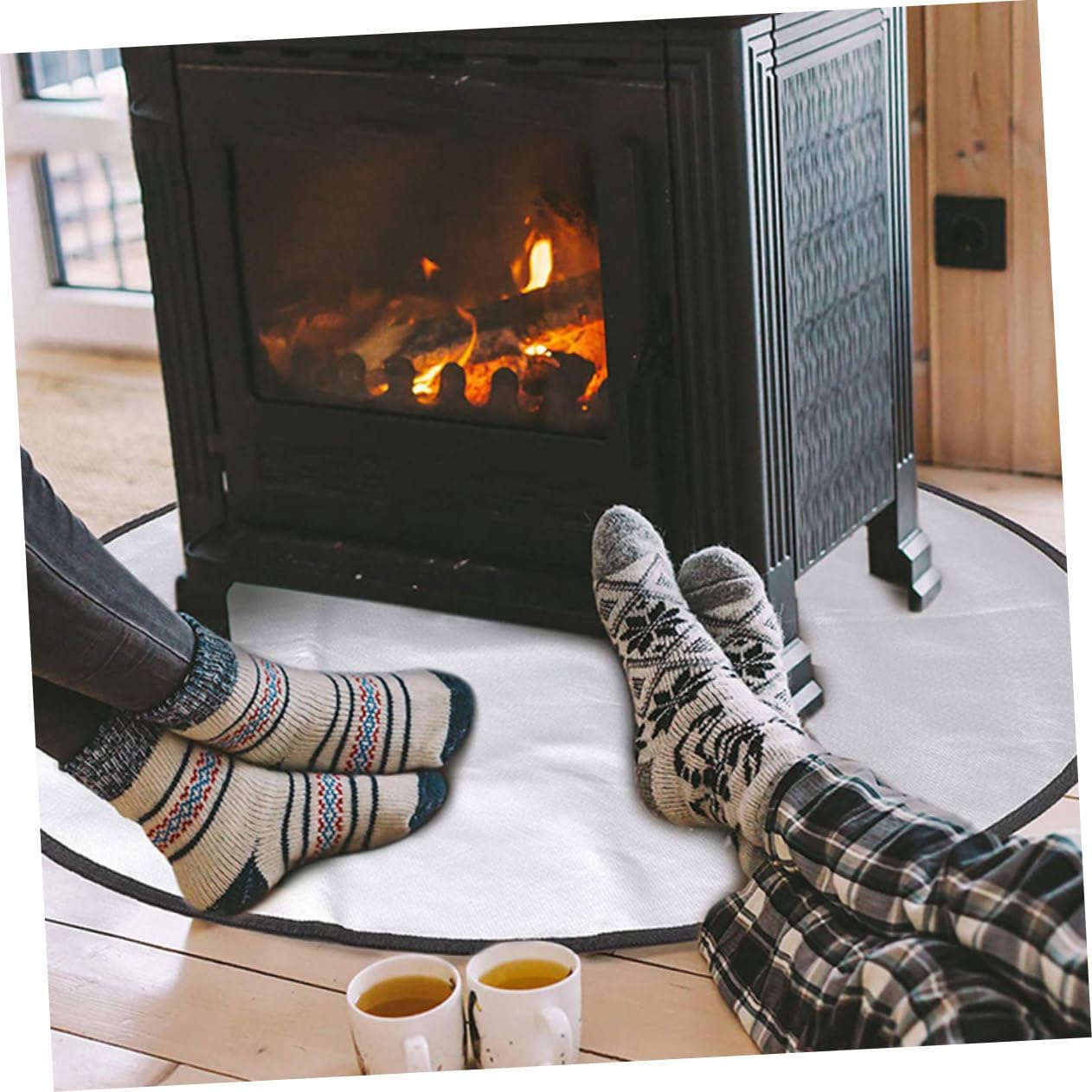 GALPADA Fire Pit Mat Camping Grill Fireproof Pad for Outdoor BBQ Picnic and Grass Easy to Clean Lightweight and Reusable