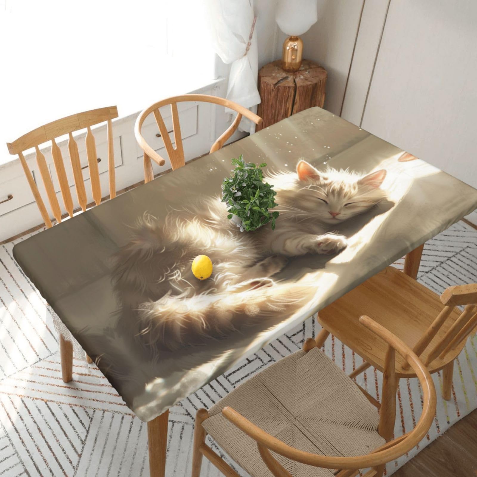 Nappe Lazy Little Cat imperméable et lavable pour une protection de table totale