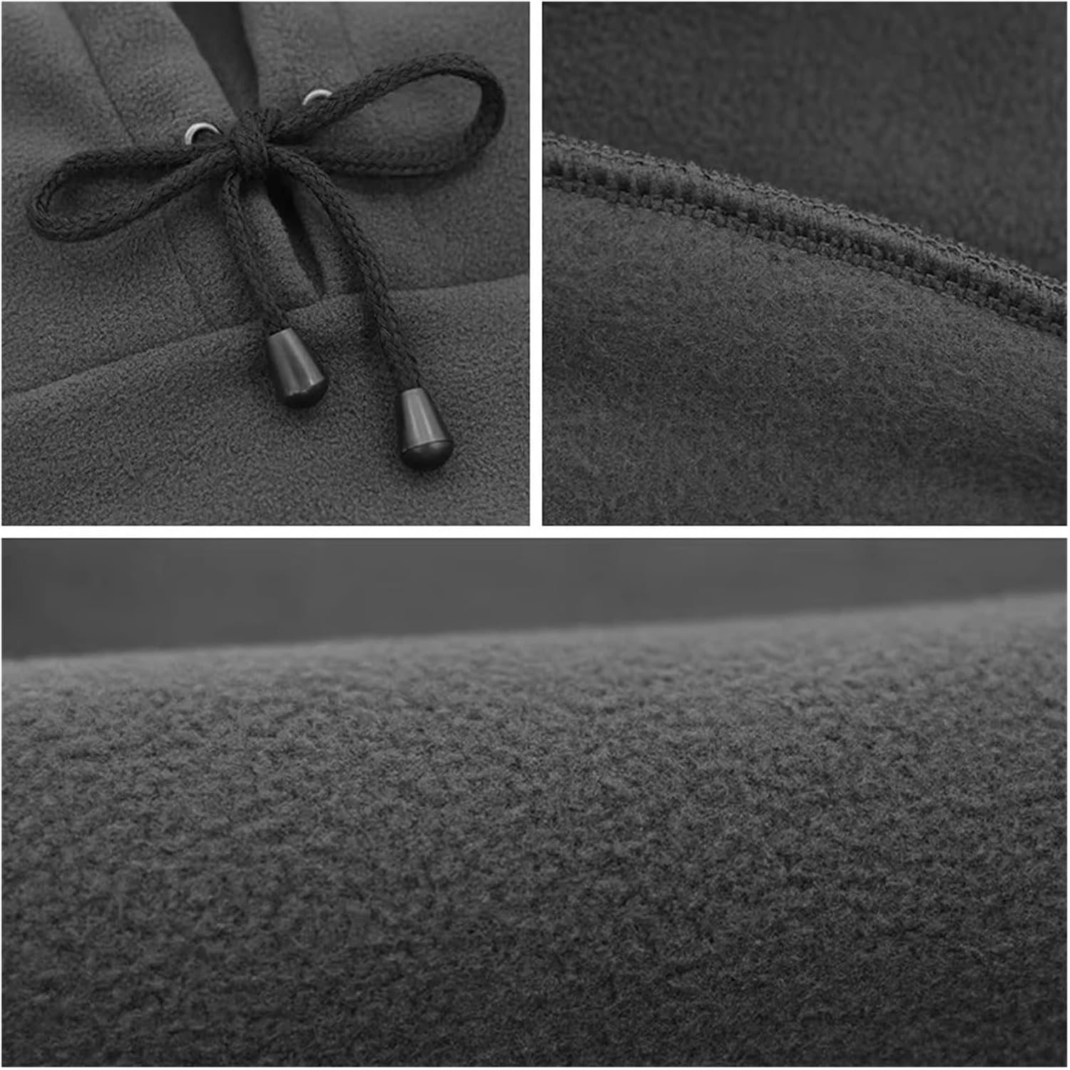 Warm Fleece Balaclava for Men and Women - Winter Face Mask Neck Warmer Hooded Cap - Windproof