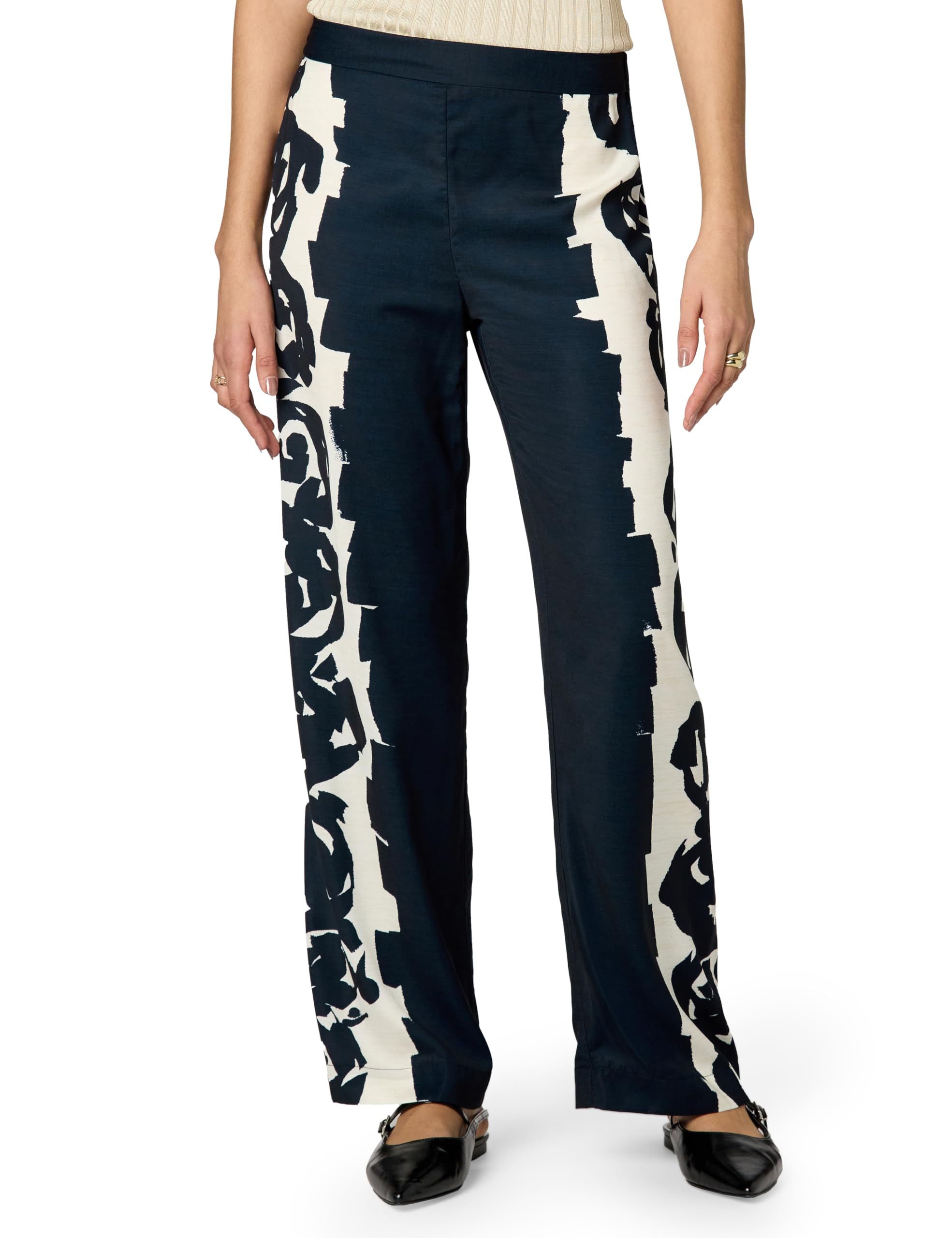NIC ZOE Womens 31 Rose Bloom Wide Leg Pant