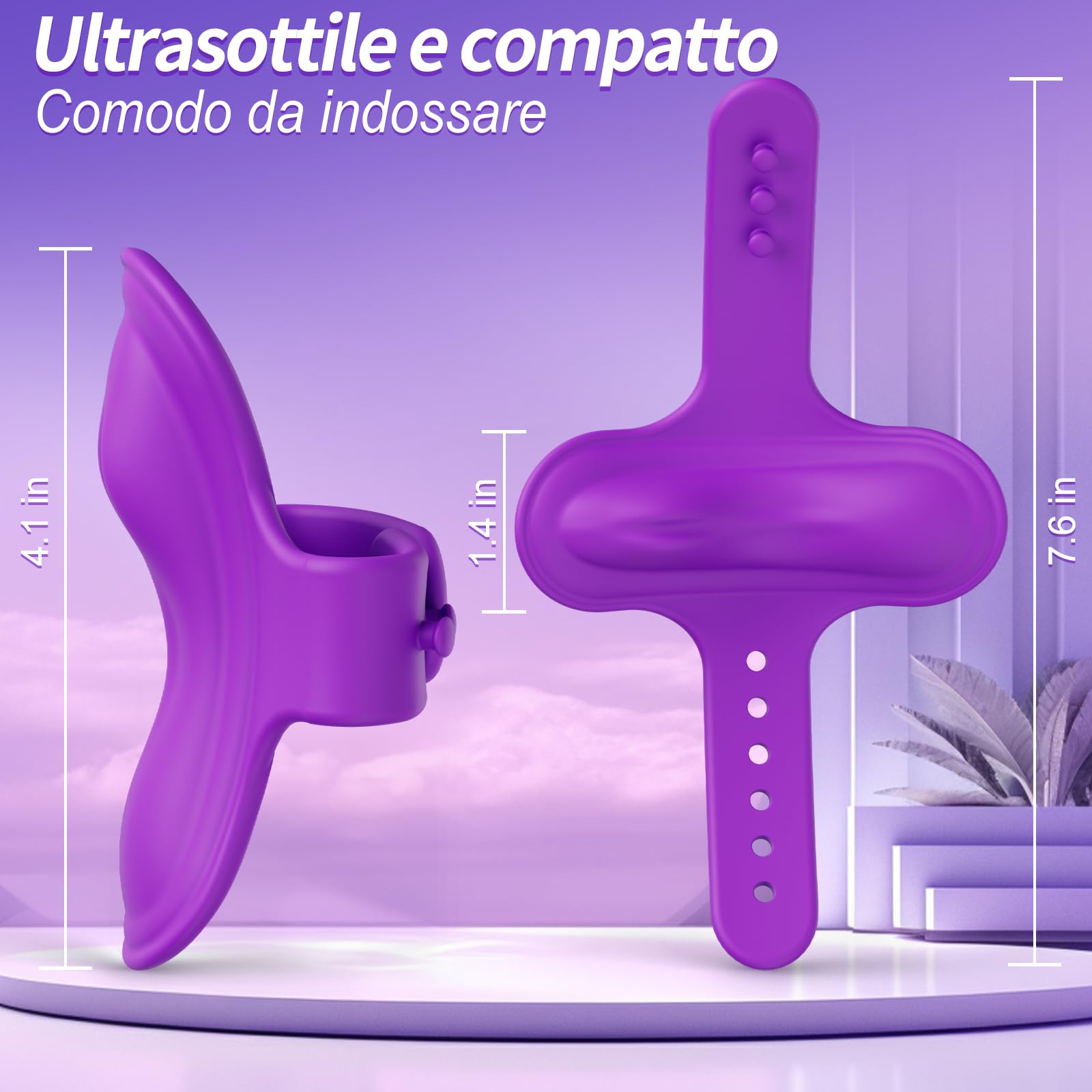 Mini vibratore portatile con telecomando tramite app, giocattolo sessuale per donne e coppie, set di vibratori a farfalla per uso in movimento, 11 modalità di vibrazione