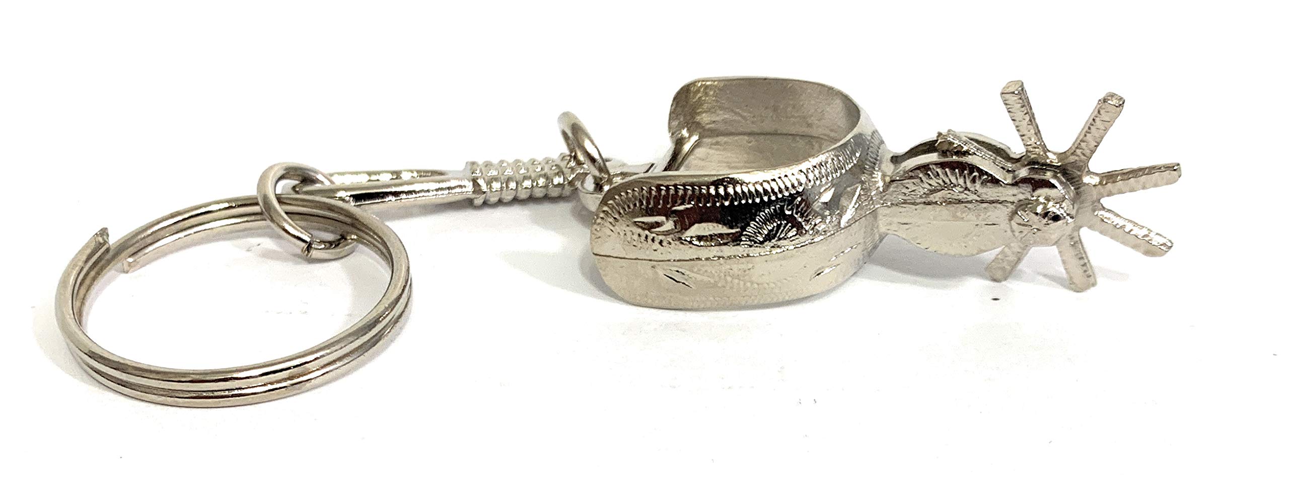 Western Cowboy Horse Spur Keychain Charro Saddle Spurs Keychain