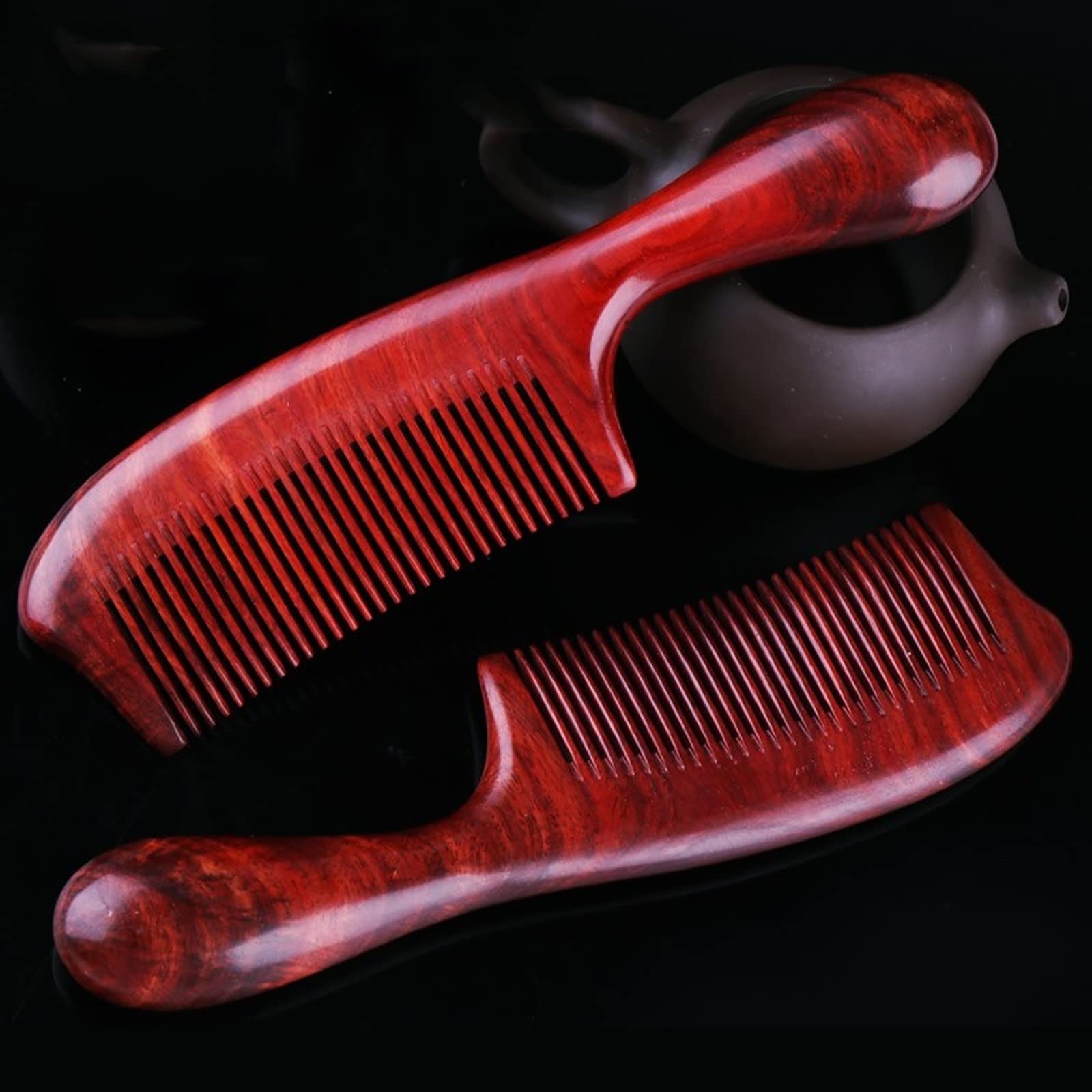 Pettine Pettine for Capelli Pettine in Legno Anti-statico Migliore Regalo di Vacanza Massaggio Pettine Pettine cosmetologia Forniture 18 cm for Uomini e Donne a casa Piastra per Capelli