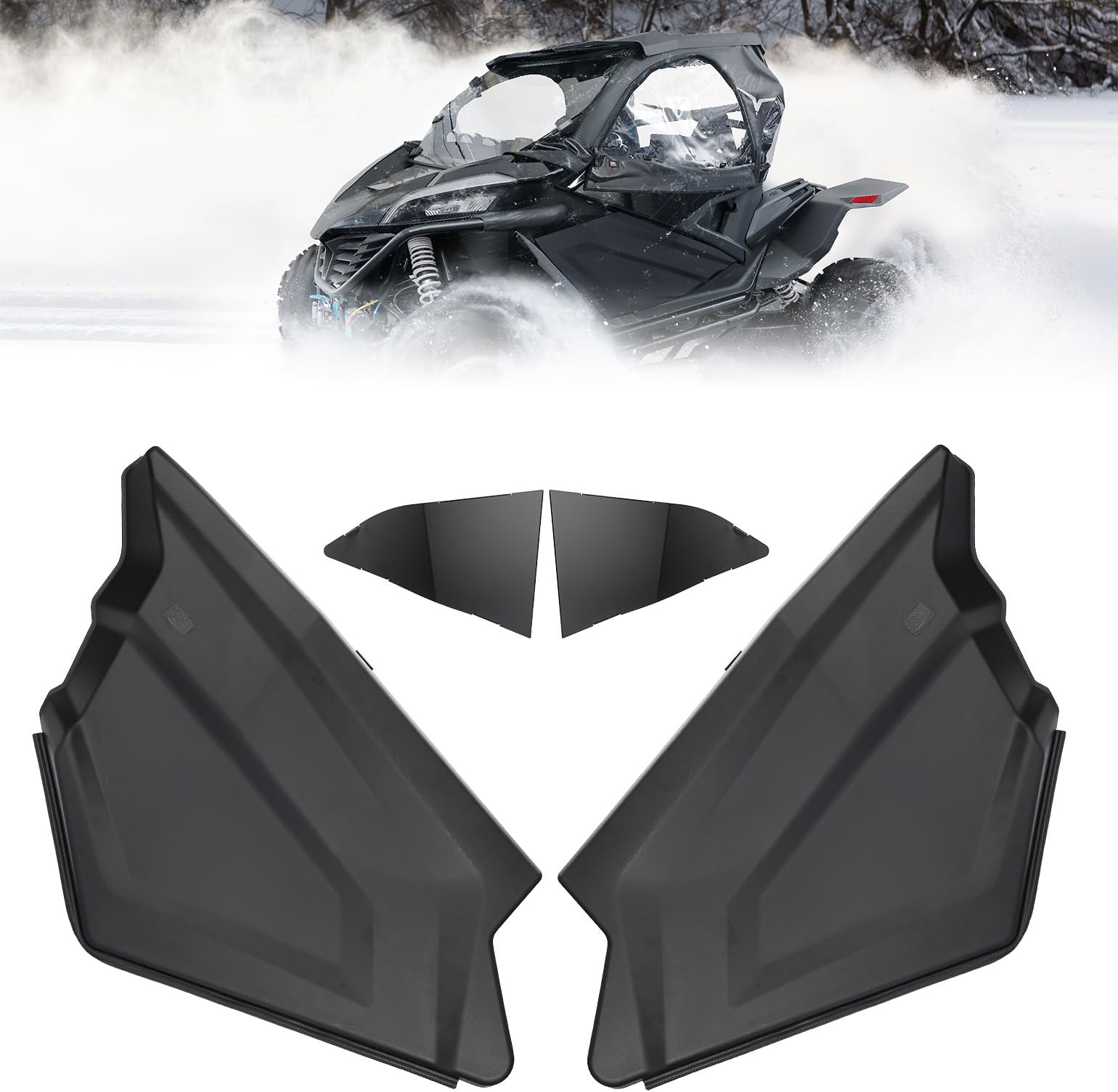 Lower Doors Inserts Compatible with CFMOTO ZForce 950, Lower Half Door Panels Insert OEM Style Frame Replacement 5BY#-807000-1000 Compatible with 2020 2021 2022 2023 2024 ZForce 950